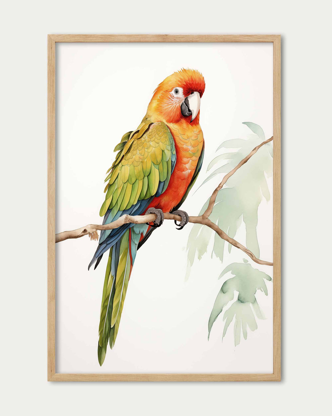 Colourful Parrot Wall Art Print