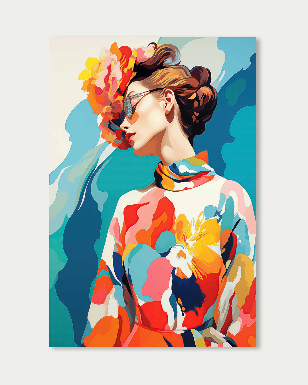 Vibrant Colours Dress Wall Art