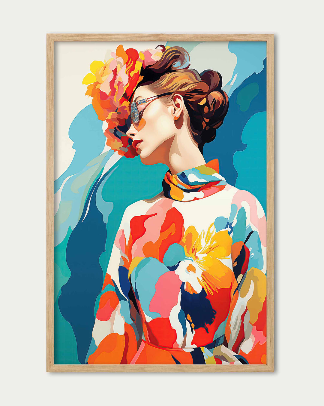 Vibrant Colours Dress Wall Art
