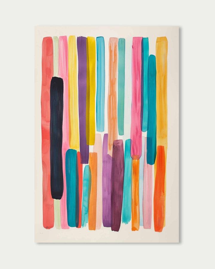 Abstract Rainbow Wall Art