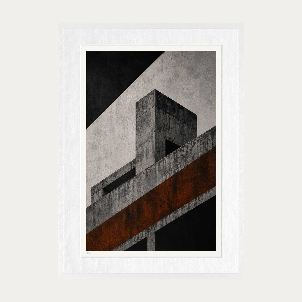 Concrete Blocks II | Limited Edition Print — White Frame