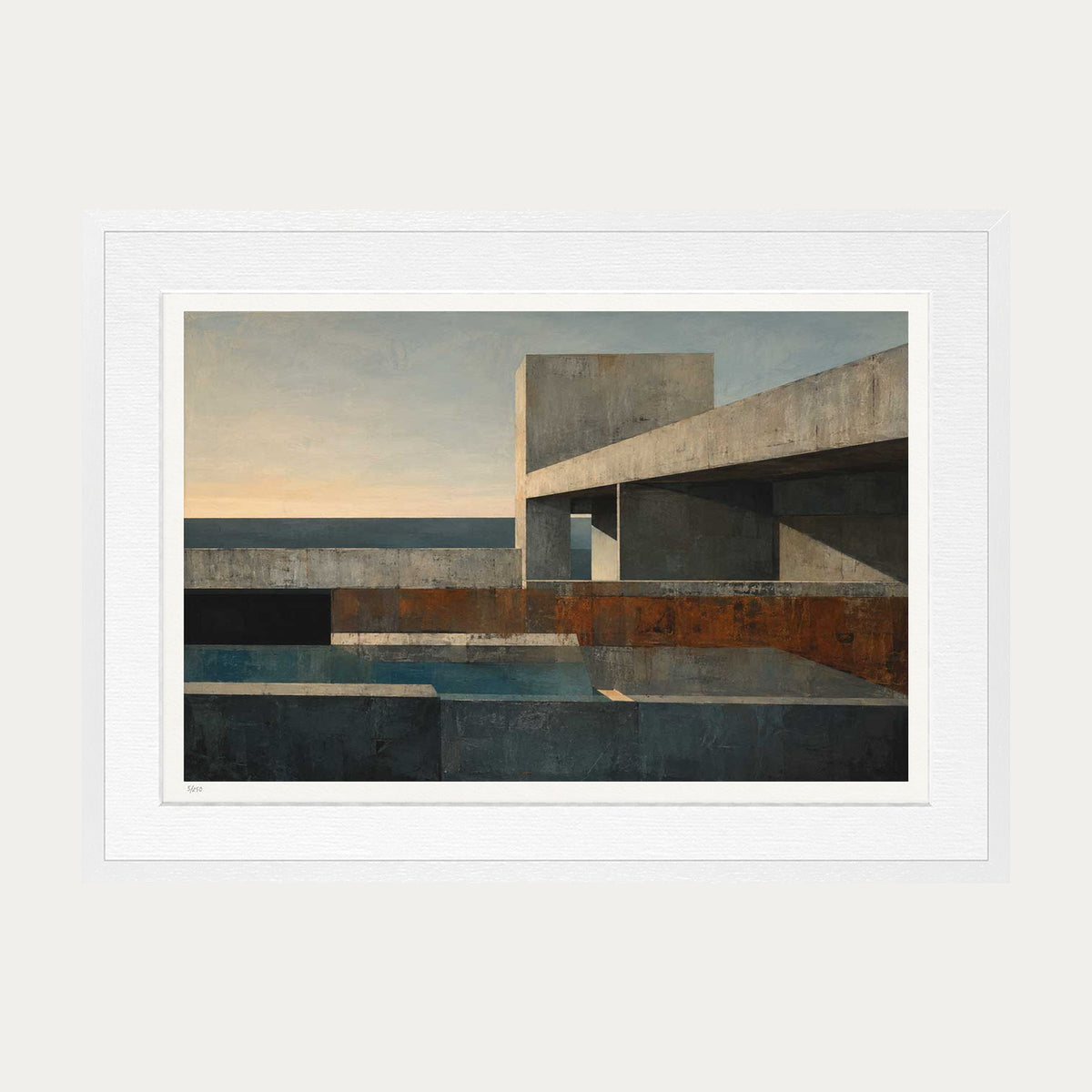 Concrete Blocks III | Limited Edition Print — White Frame