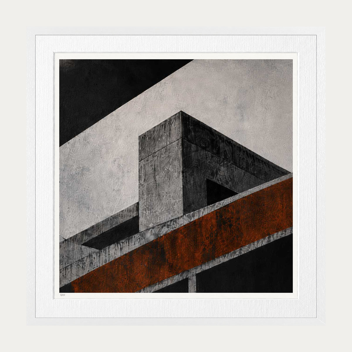 Concrete Blocks | Limited Edition Print — White Frame