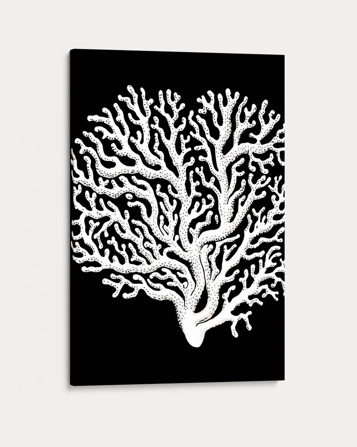 Monochrome Coral II Art Print