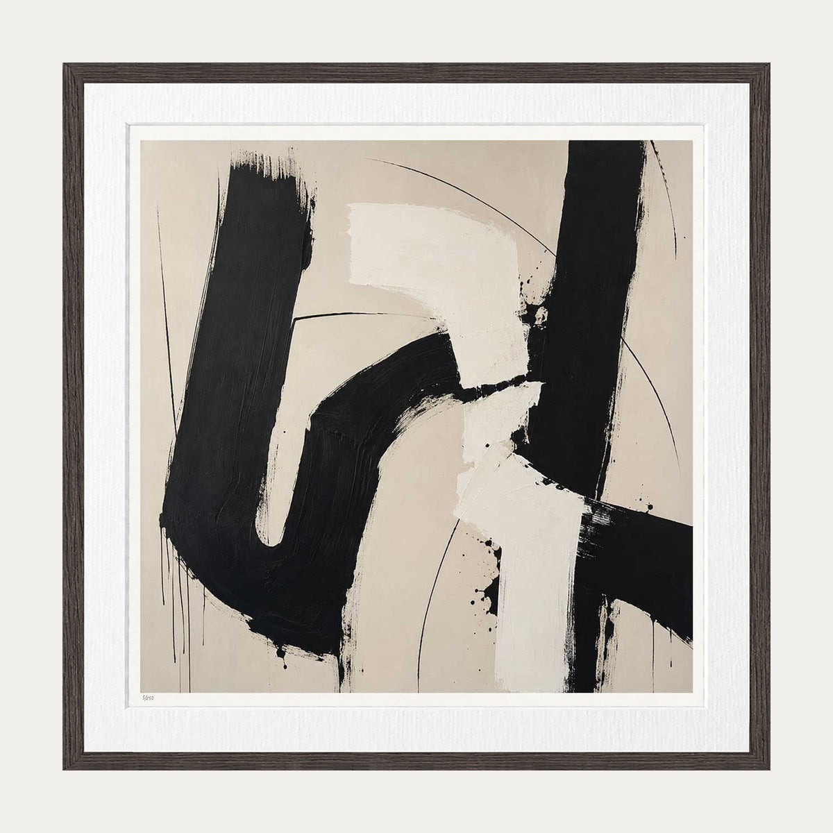 Correction | Limited Edition Print — Brown Frame