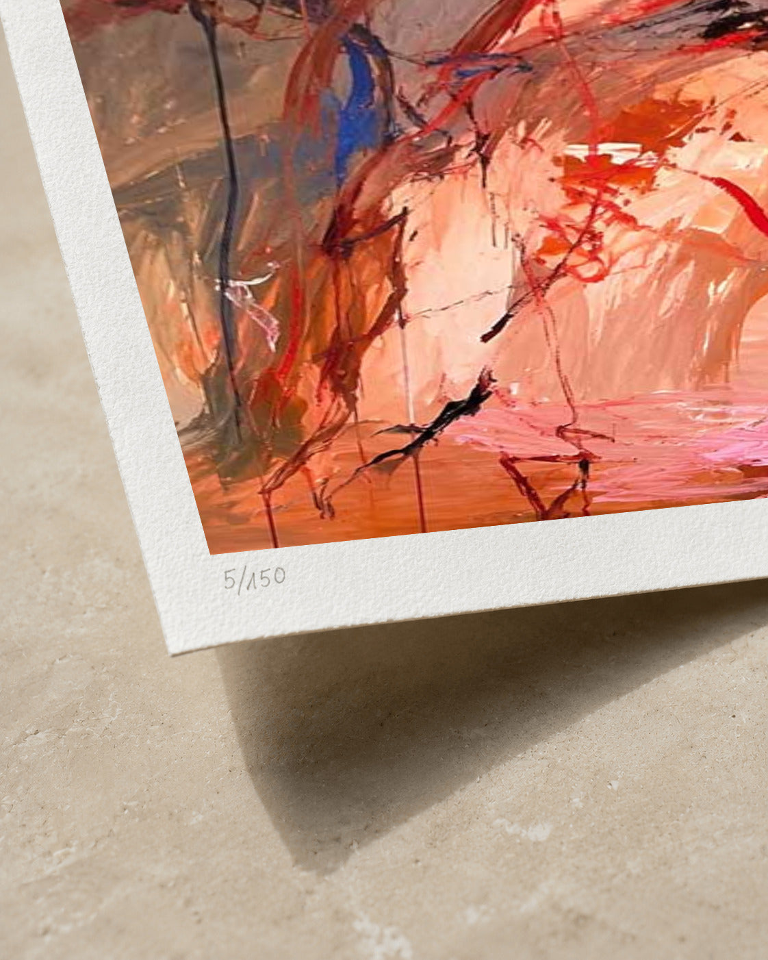 Crimson Waves | Limited Edition Print — Close-up