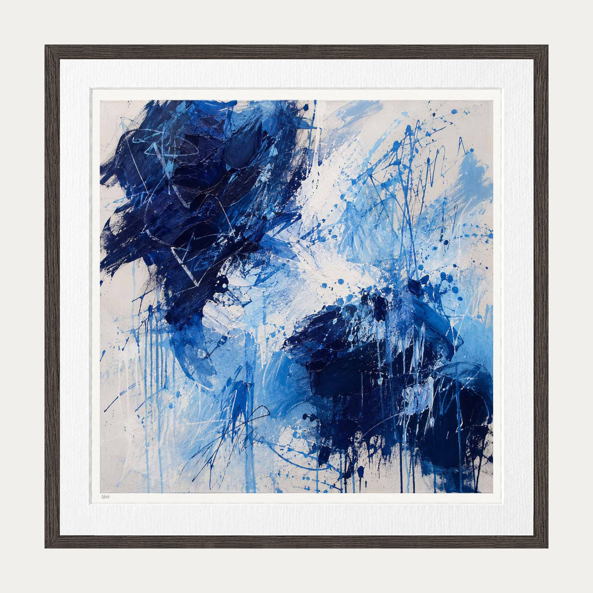 Crowded At Sea | Limited Edition Print — Brown Frame