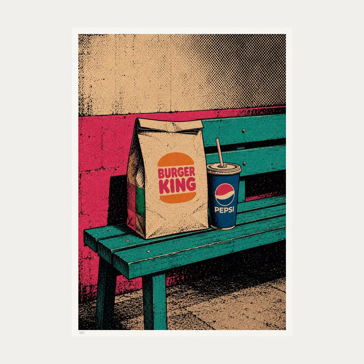 Dinner For One Burger King | Limited Edition Print — Print Only