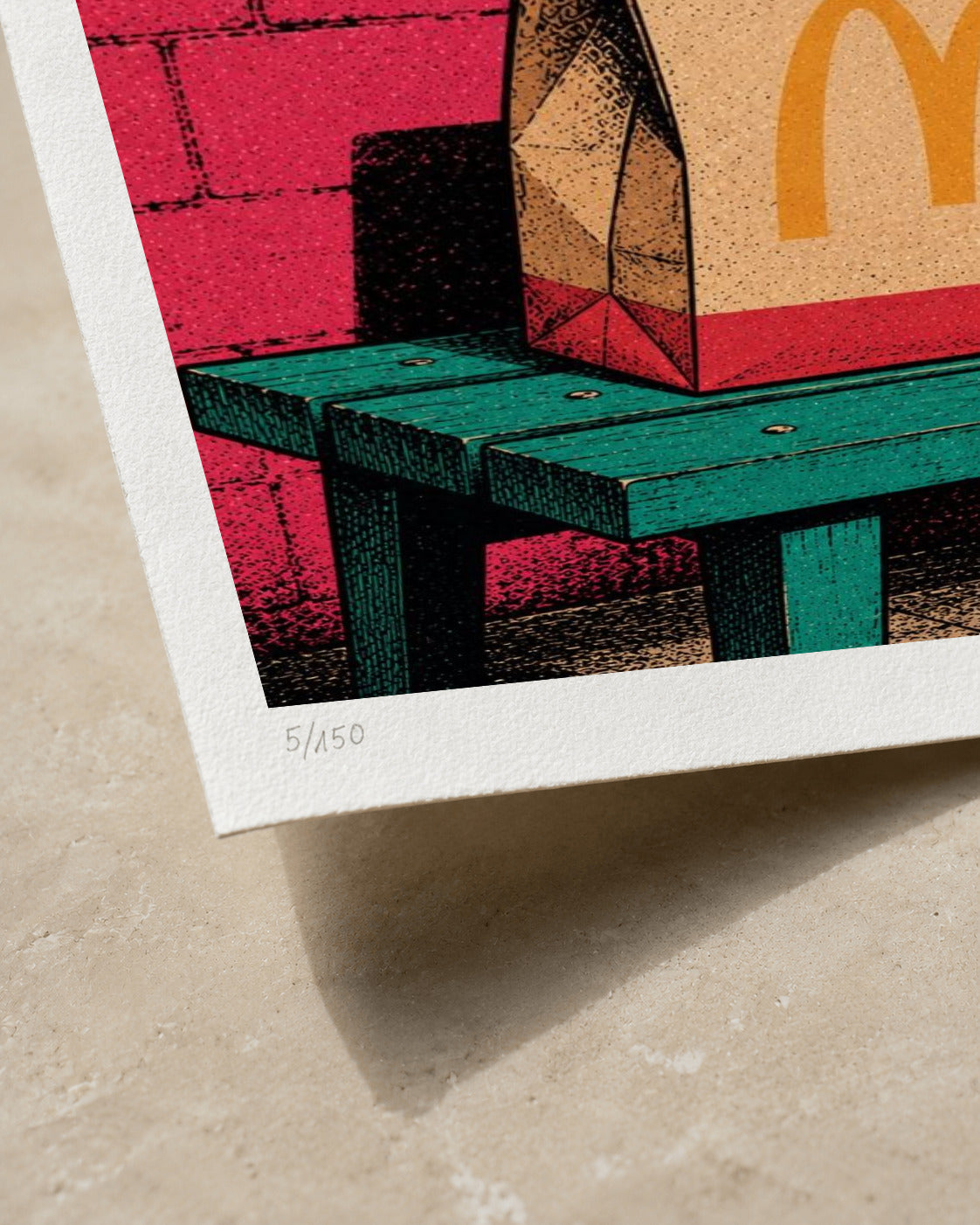 Dinner For One McDonalds | Limited Edition Print — Close-up