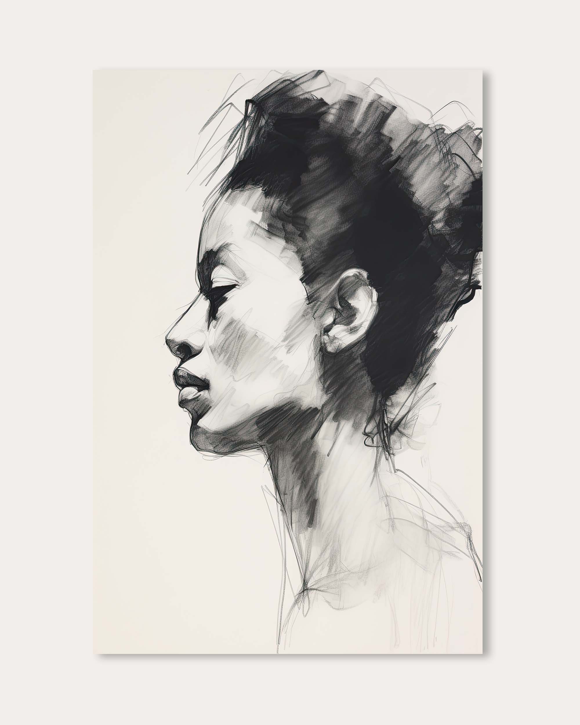 Lucille Pencil Drawing Art Print