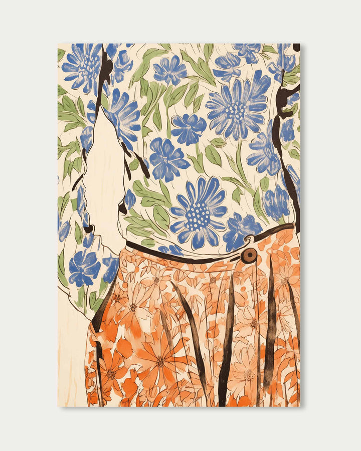 Floral Outfit Art Print