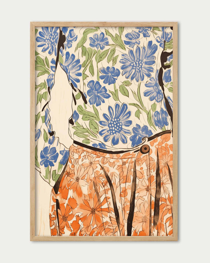 Floral Outfit Art Print