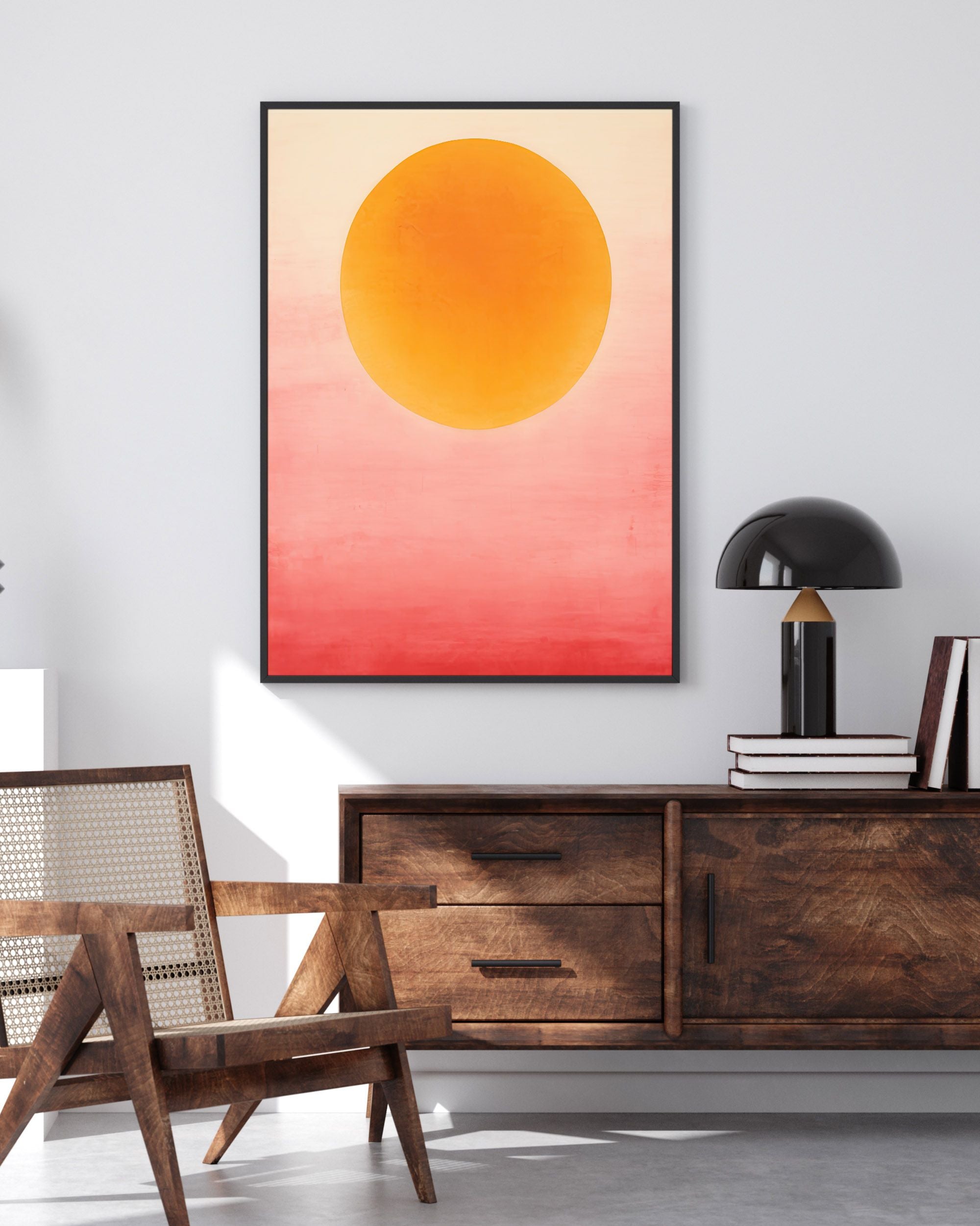 Hazy Sunflower Art Print