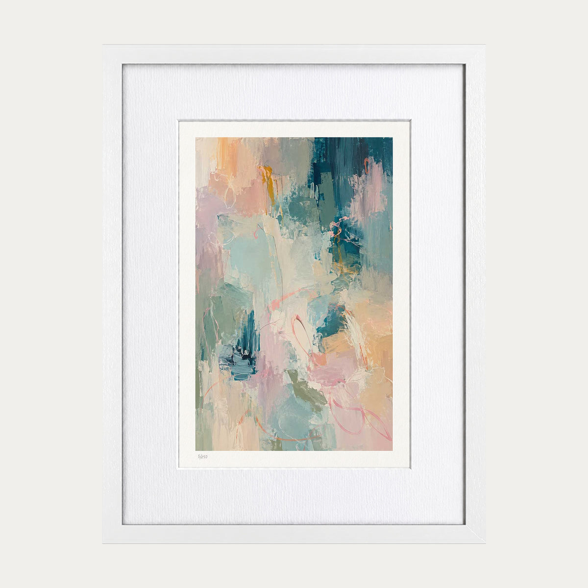 Eyes Closed | Limited Edition Print — White Frame