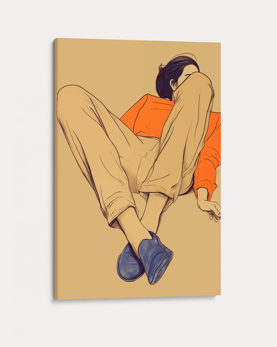 Seated Poise Figurative Art Print