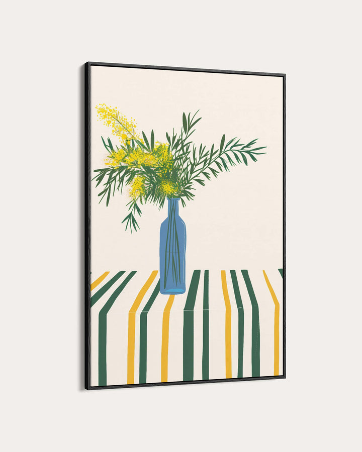 Stripy Table Wall Art Print