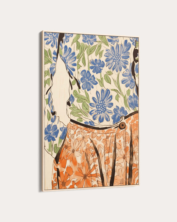 Floral Outfit Art Print