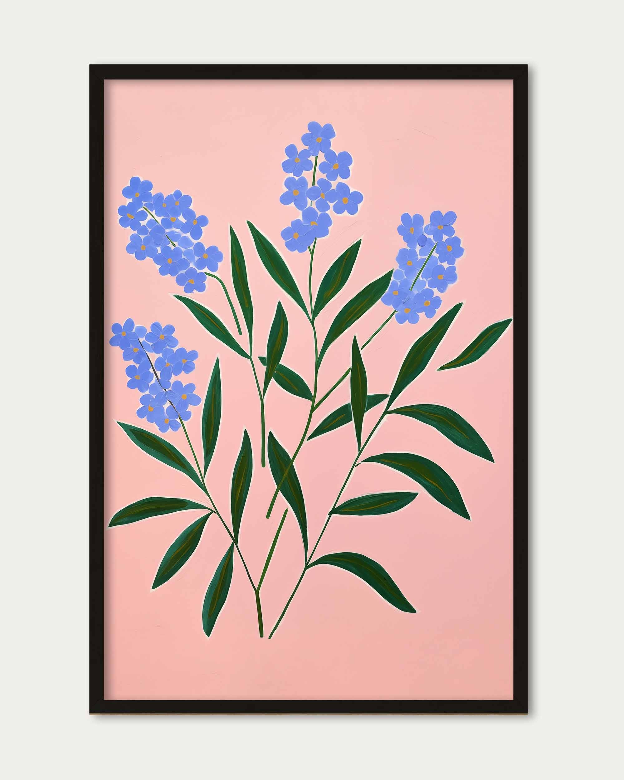 Blue Flowers Art Print