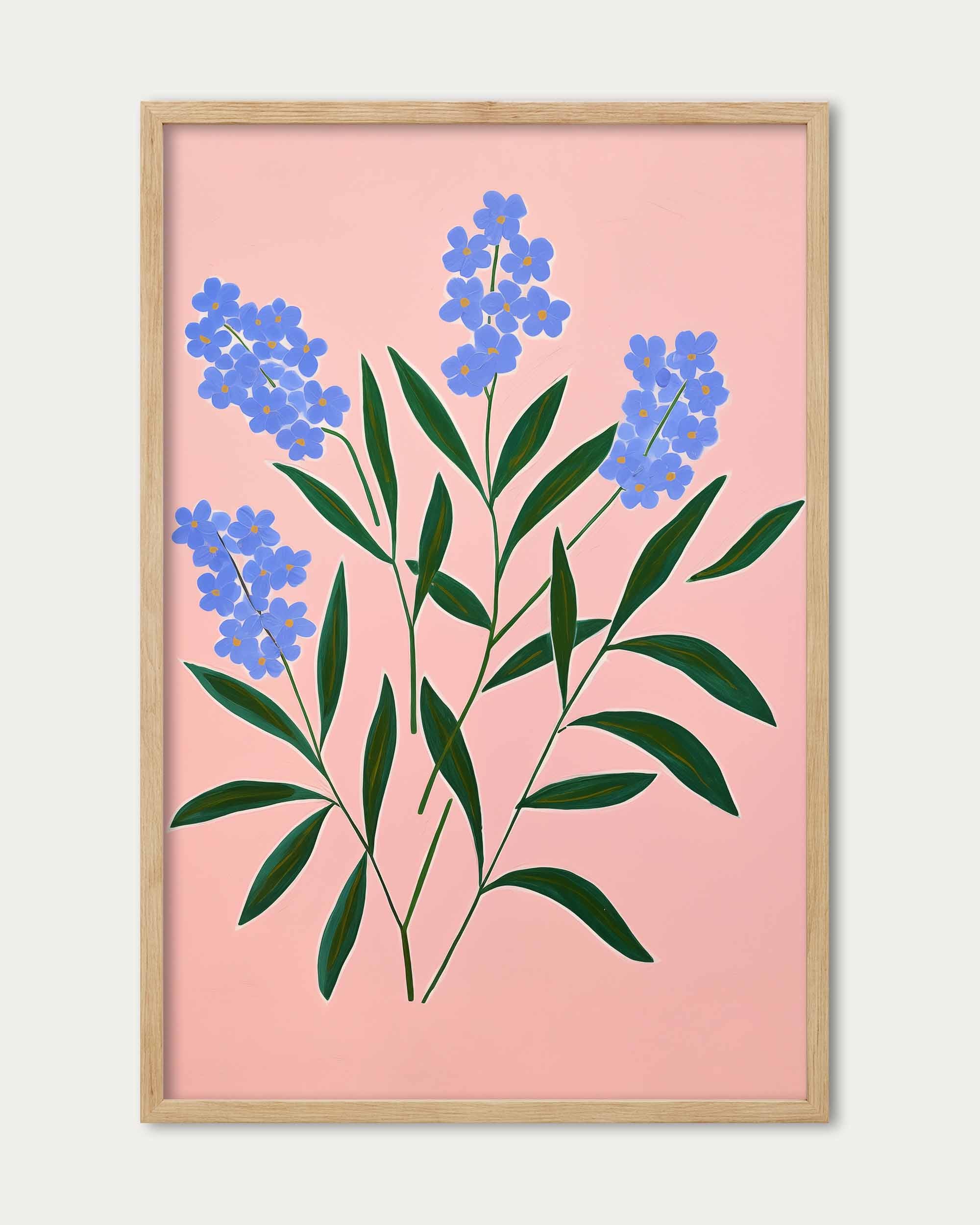 Blue Flowers Art Print