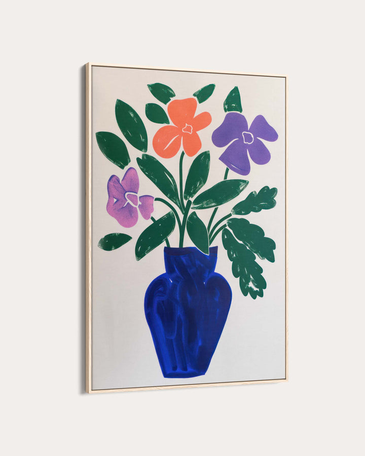 Blue Vase Sketch Art Print
