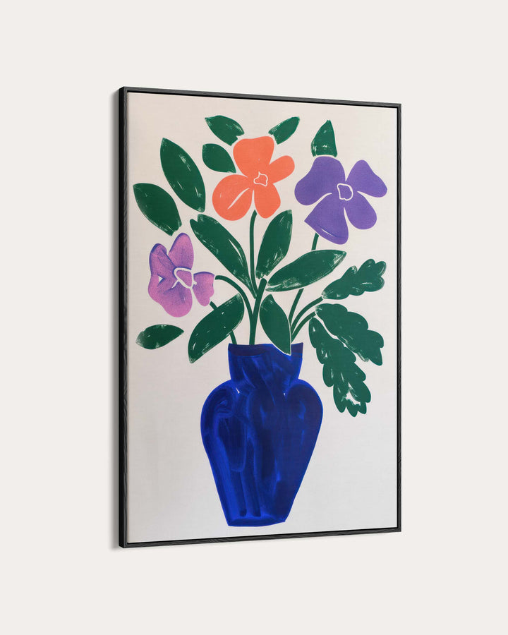 Blue Vase Sketch Art Print