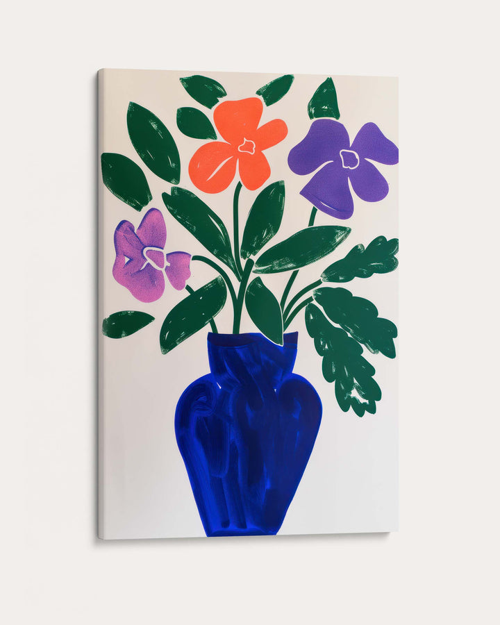 Blue Vase Sketch Art Print
