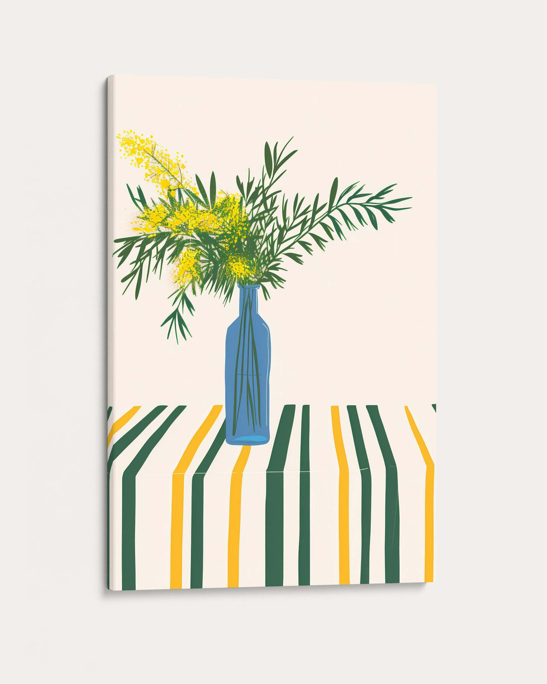 Stripy Table Wall Art Print