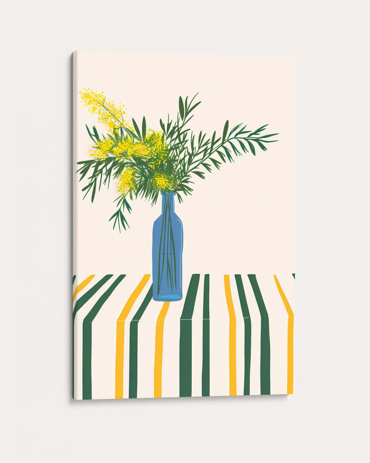 Stripy Table Wall Art Print