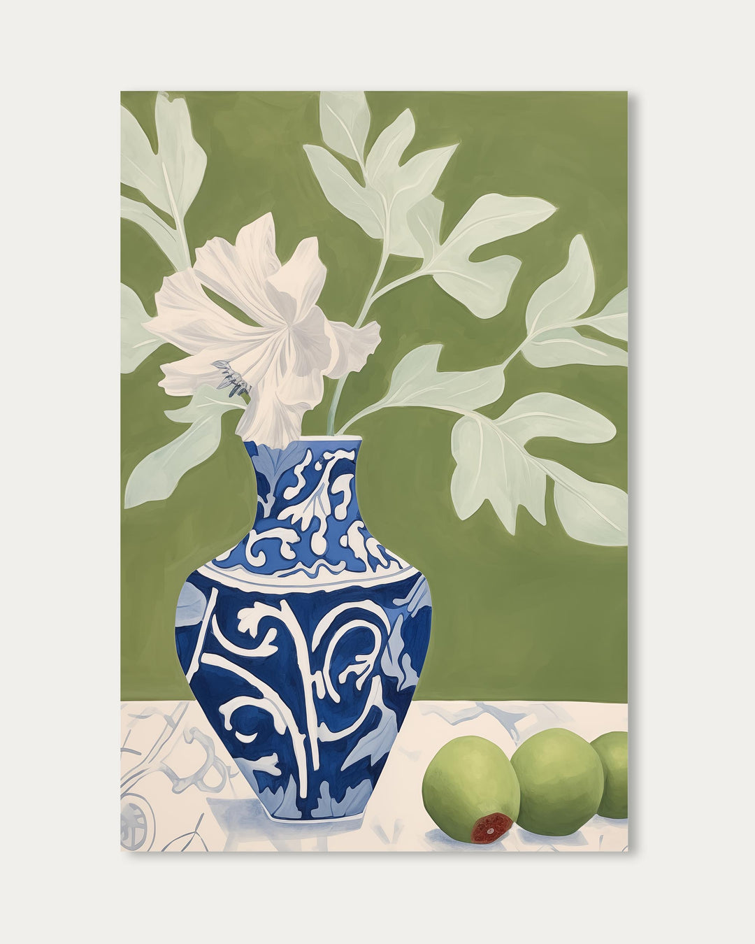 Porcelain Amongst The Olive Art Print