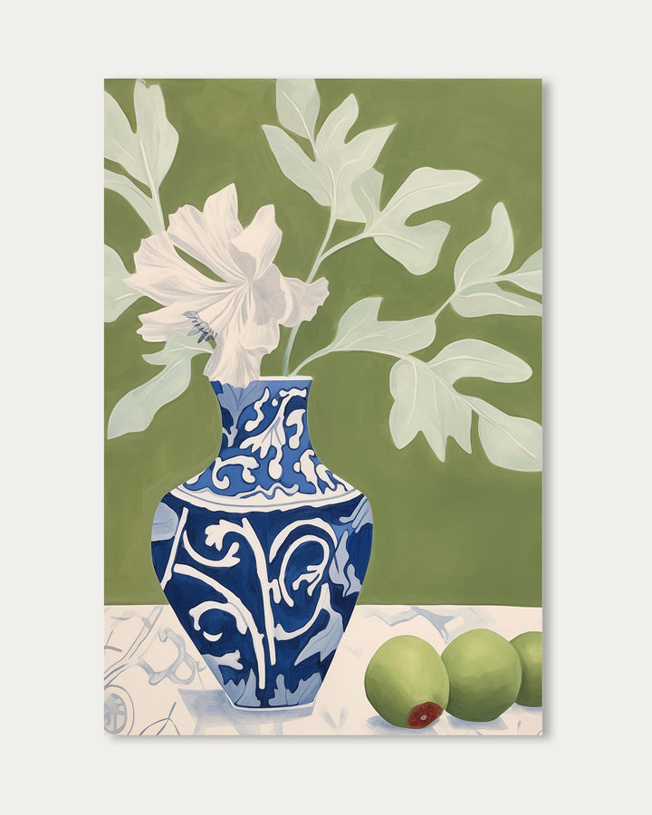 Porcelain Amongst The Olive Art Print