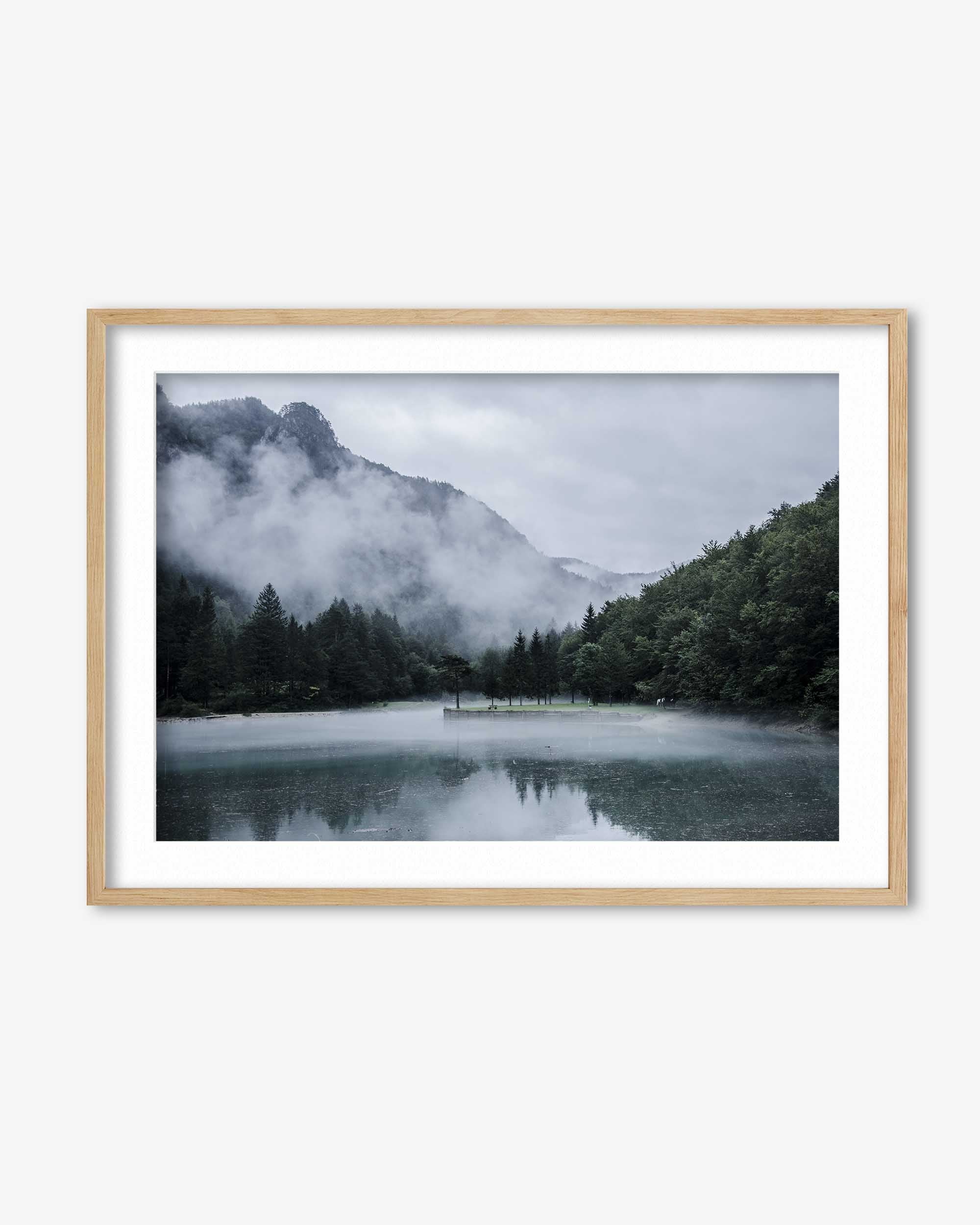 Foggy Lake Wall Art Print