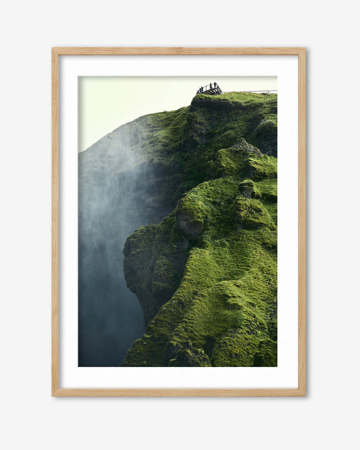 Green Climb Wall Art Print