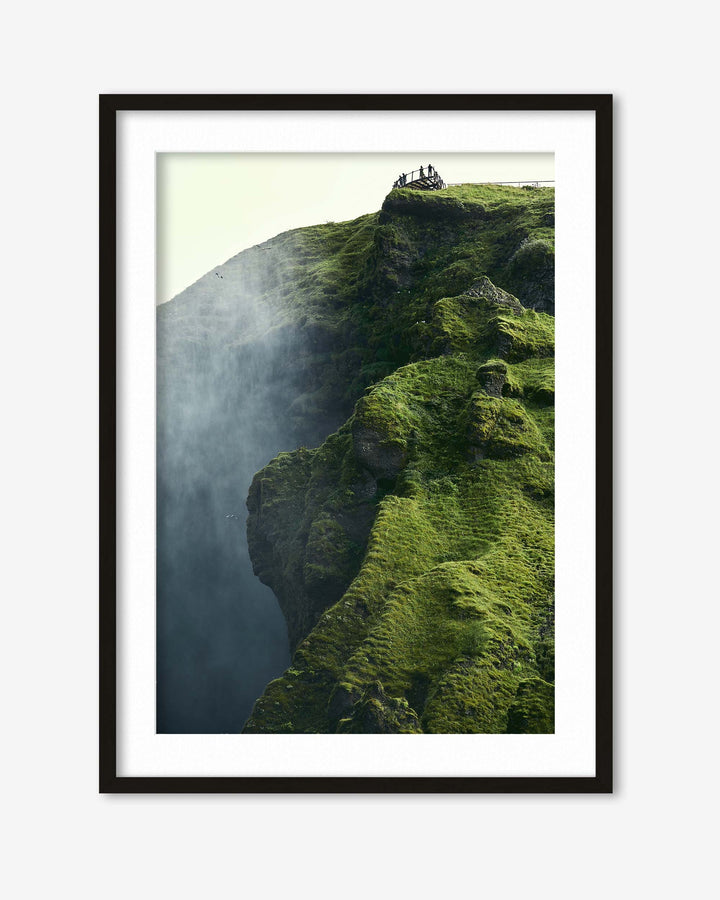 Green Climb Wall Art Print
