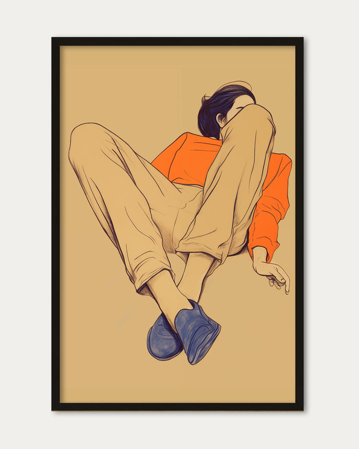 Seated Poise Figurative Art Print