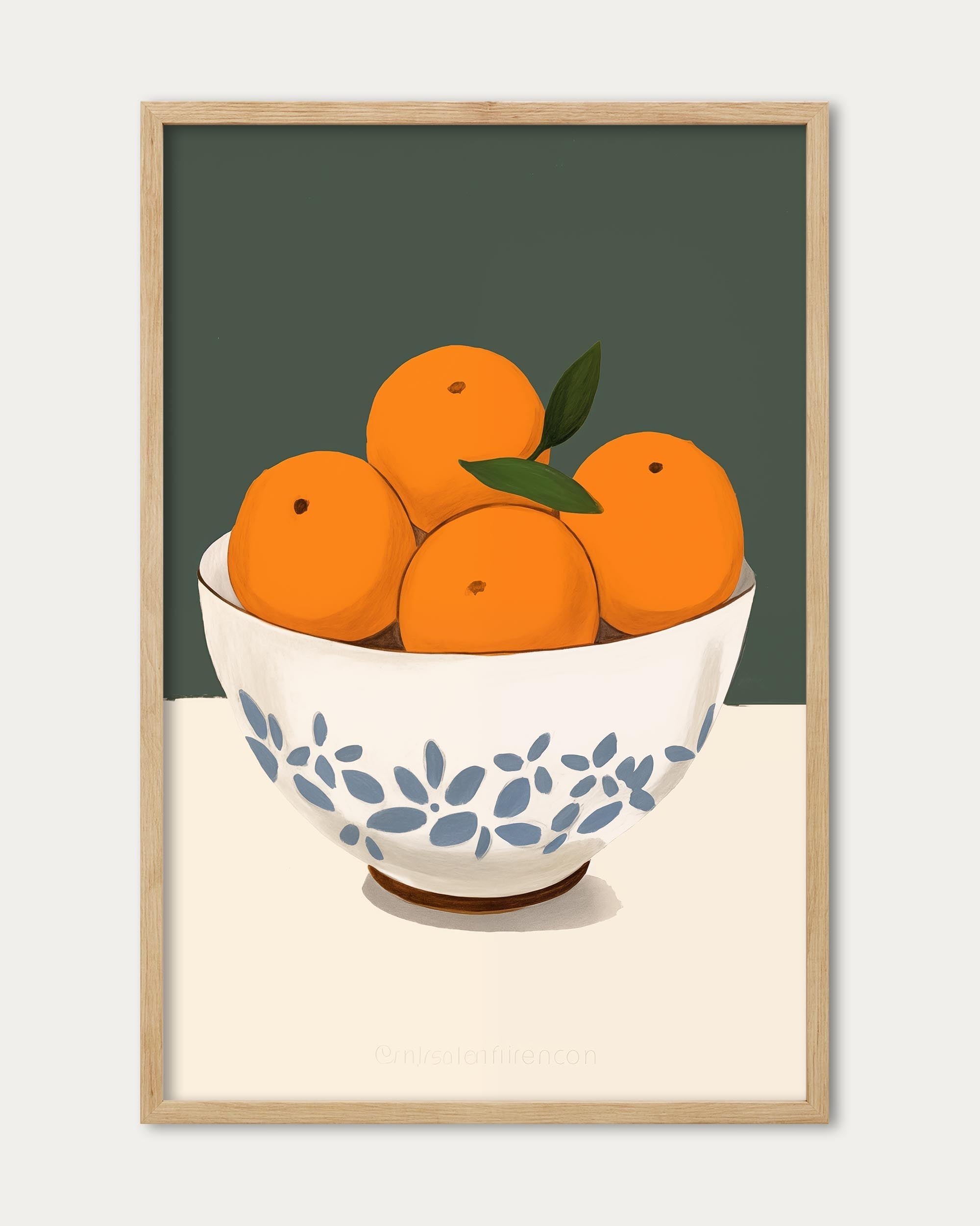 Orange Bowl Art Print