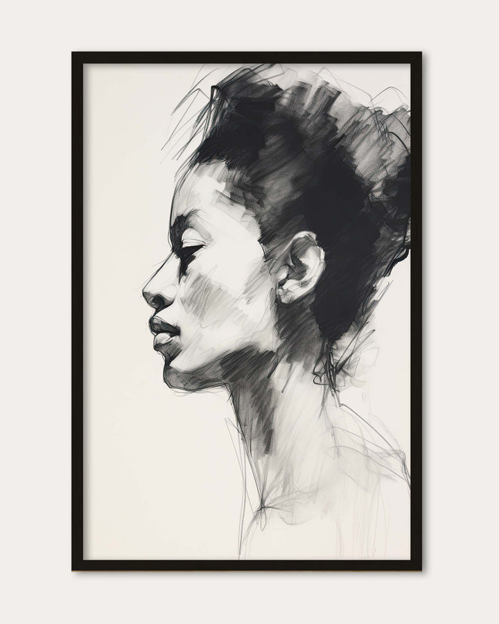 Lucille Pencil Drawing Art Print