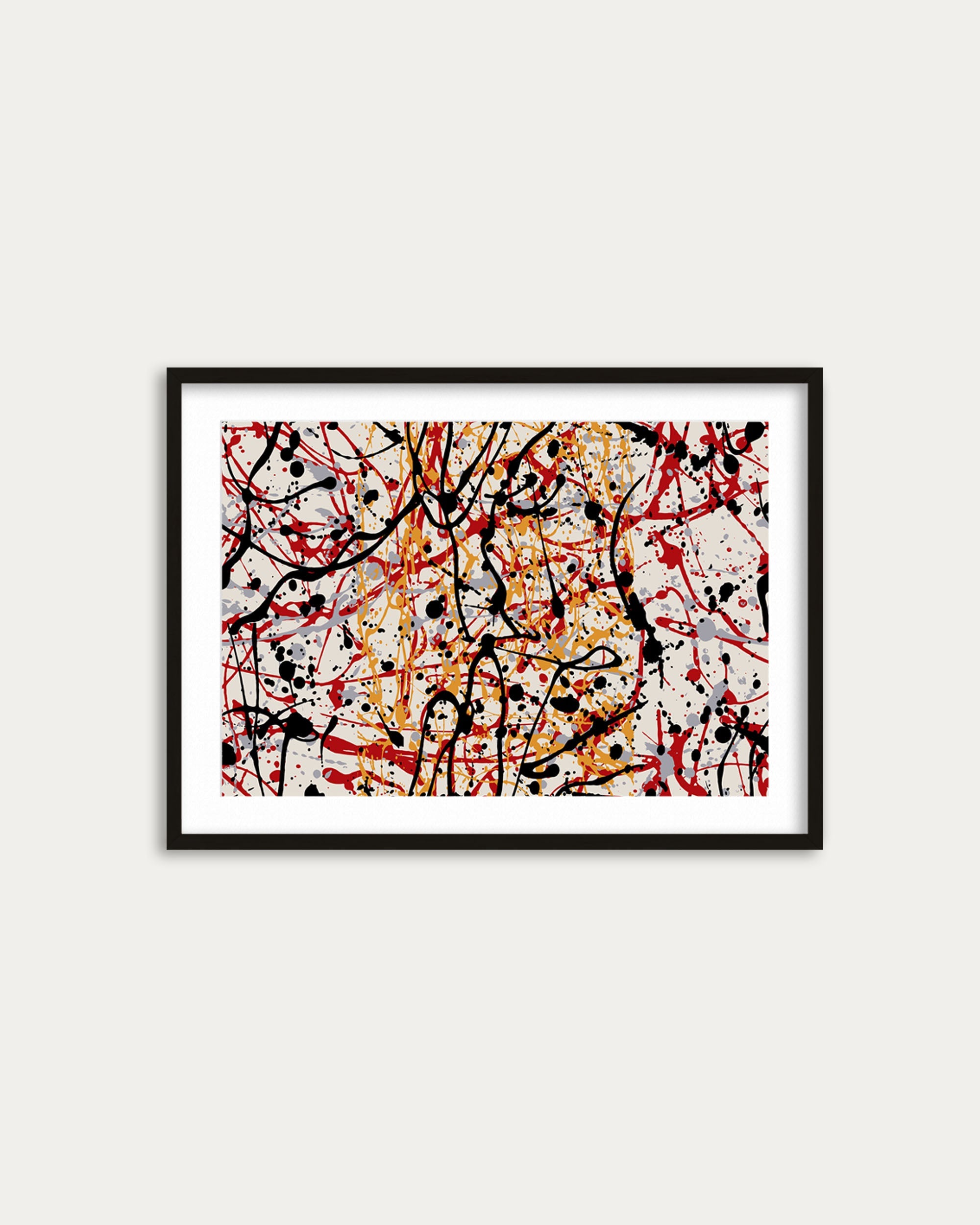 Homage To Pollock Art Print