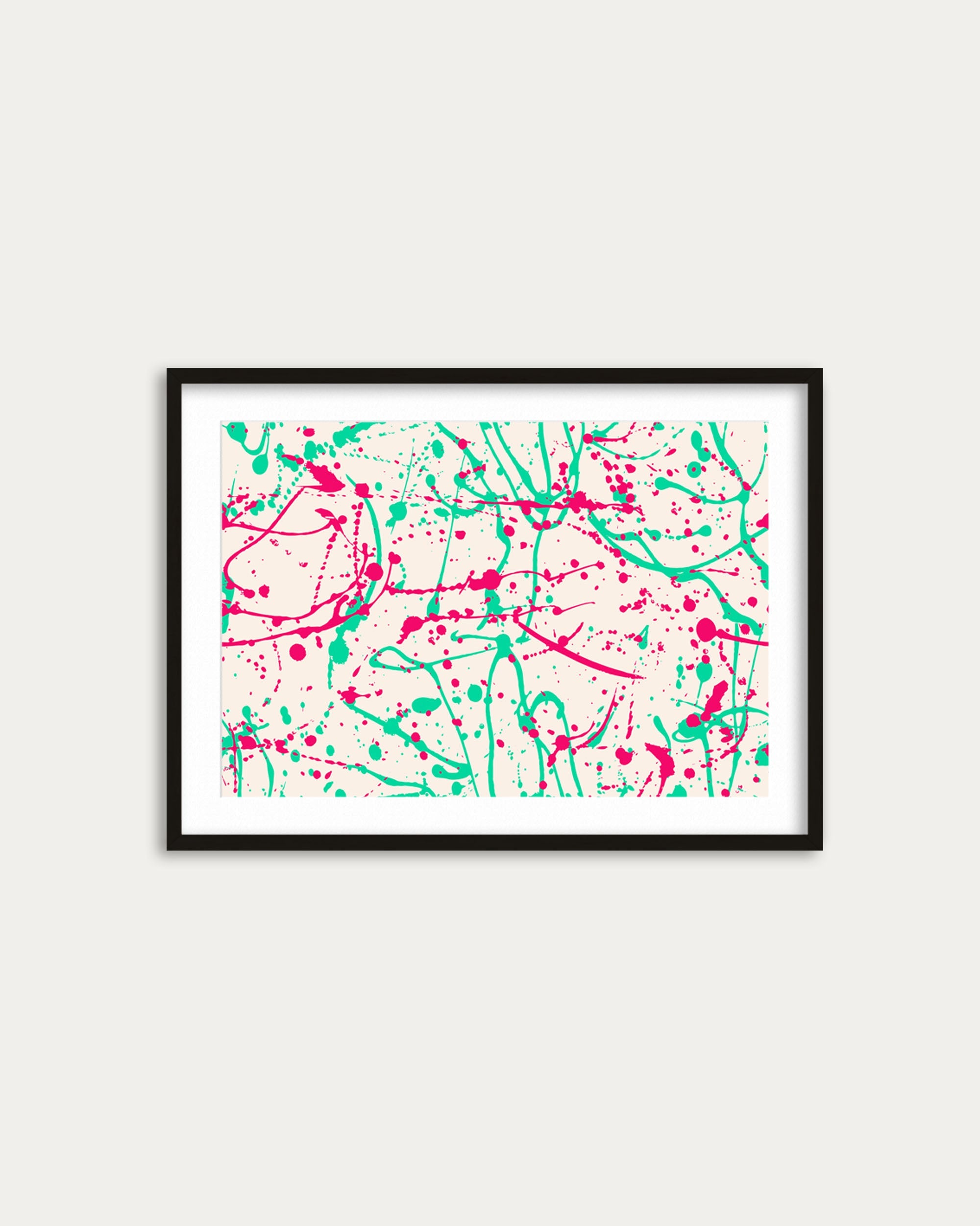 Homage To Pollock V Art Print