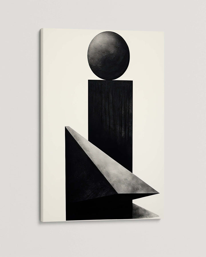 Mono Geometric Art Print