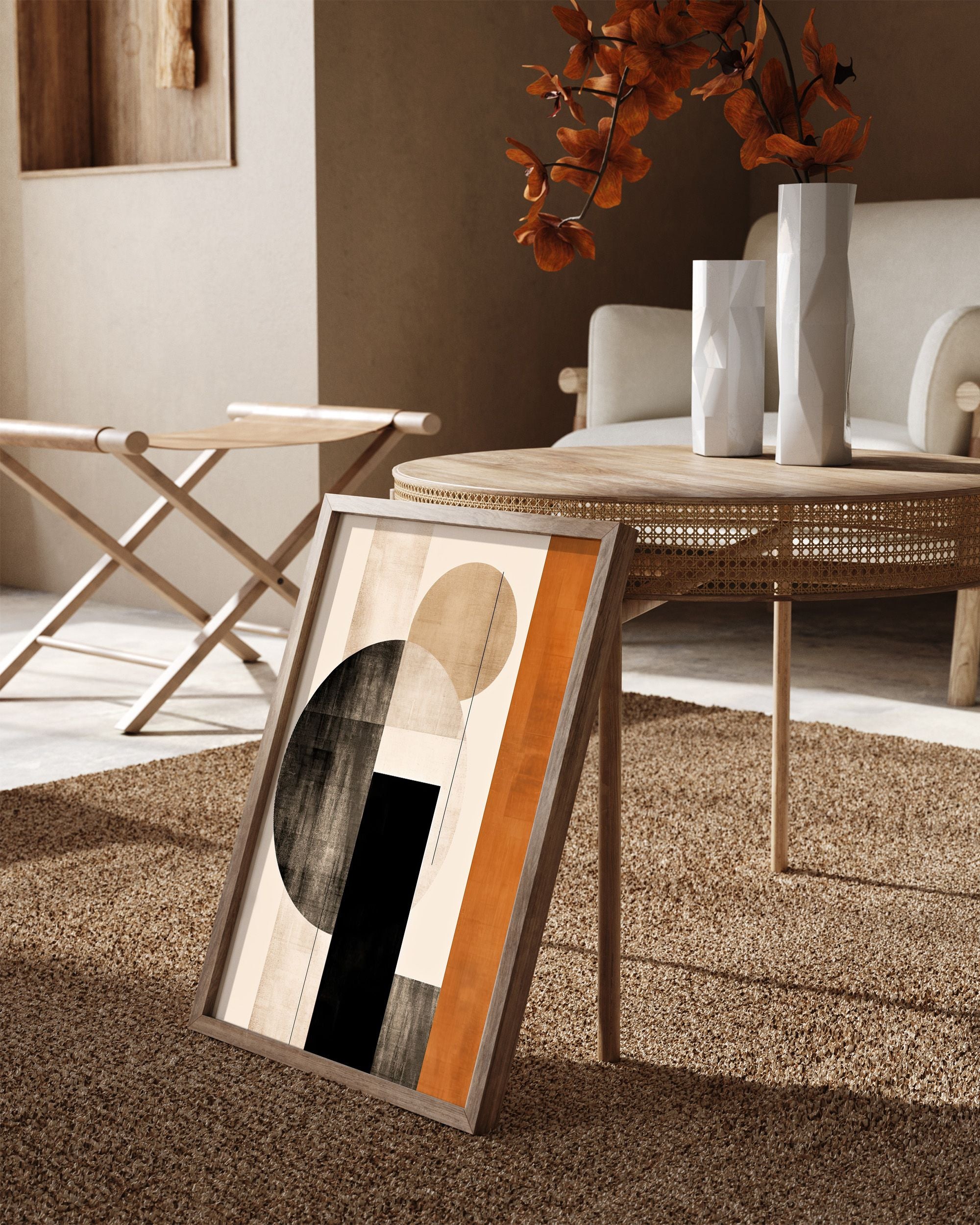 Retro Geometries VII Art Print