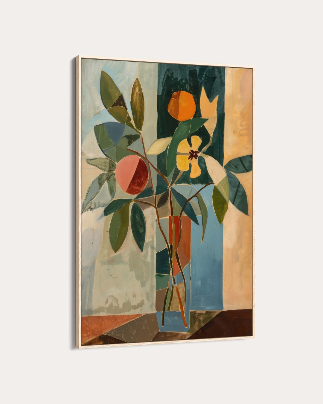 Mosaic Flowers Wall Art