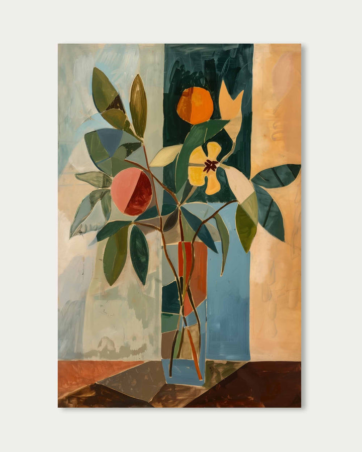 Mosaic Flowers Wall Art