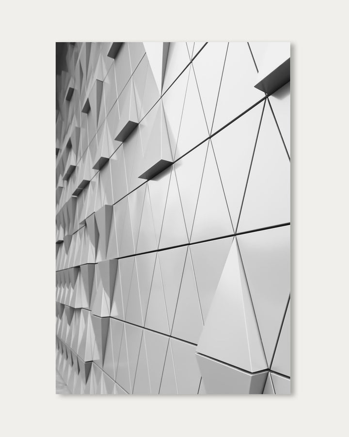 Geometric Monochrome II Poster