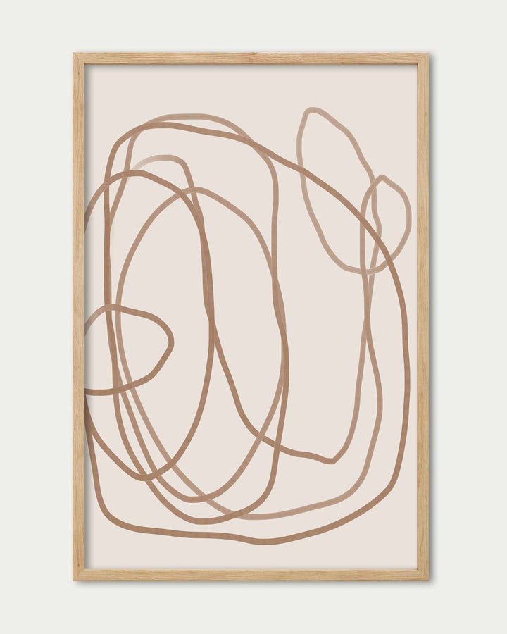 Abstract Golden Line Wall Art