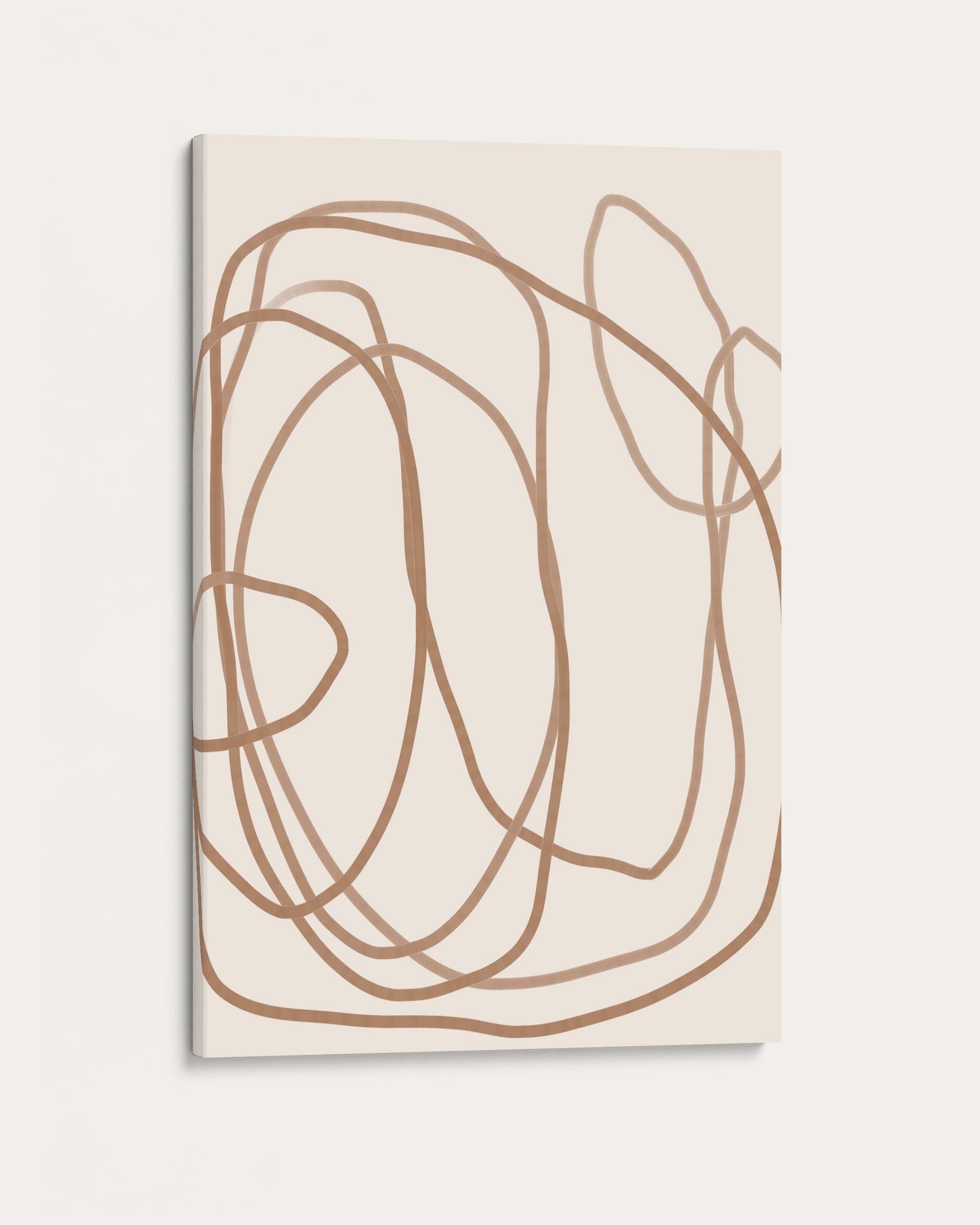 Abstract Golden Line Wall Art