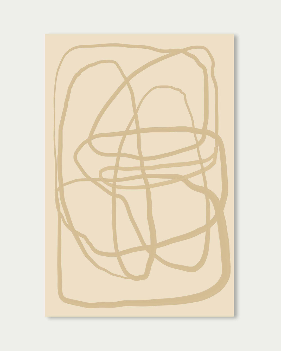 Golden Lines Wall Art Print