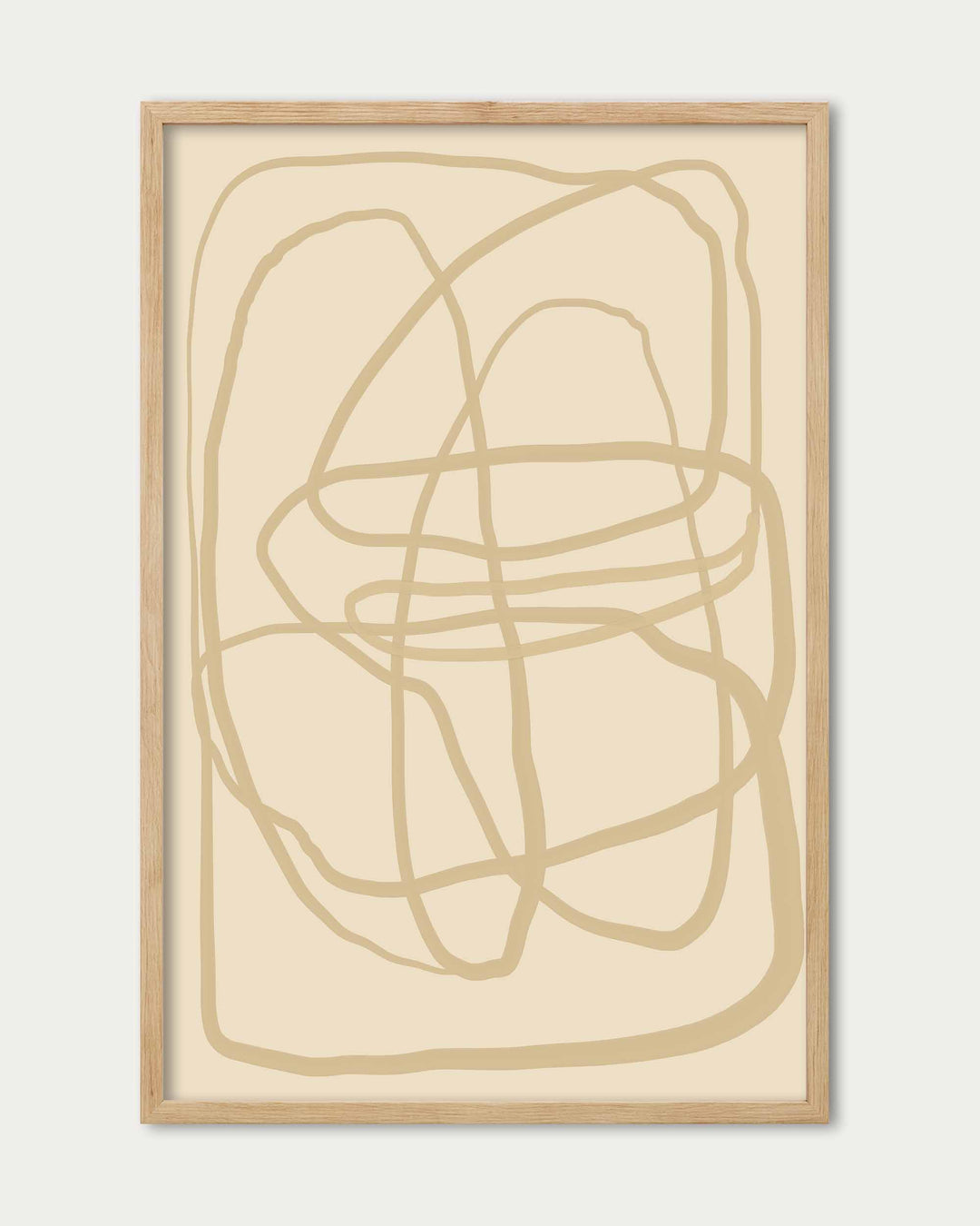 Golden Lines Wall Art Print