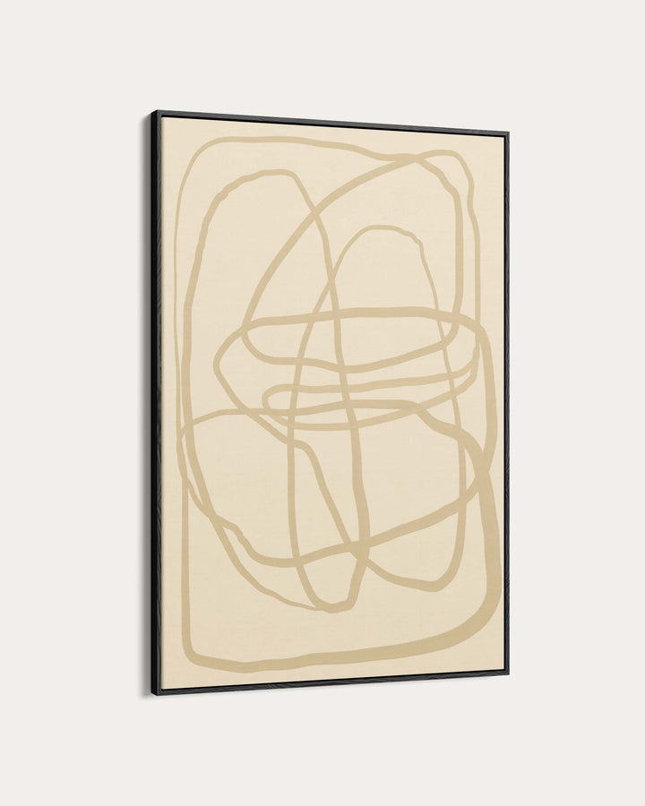 Golden Lines Wall Art Print