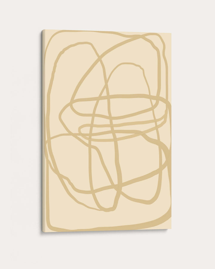 Golden Lines Wall Art Print