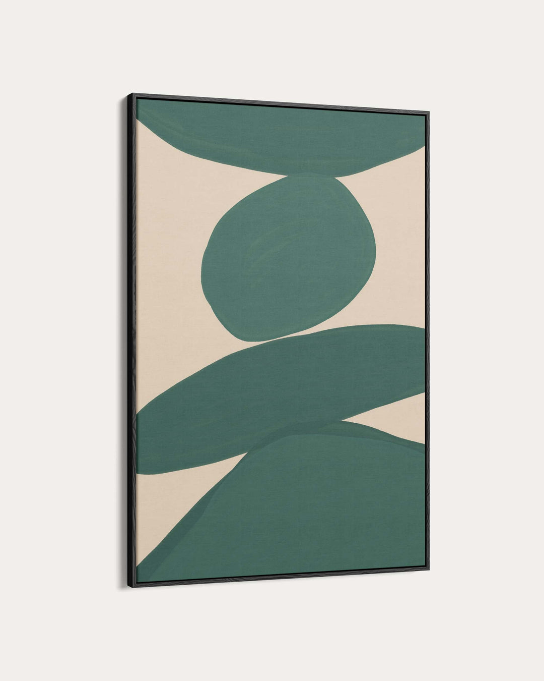 Green Organic Shapes Wall Art